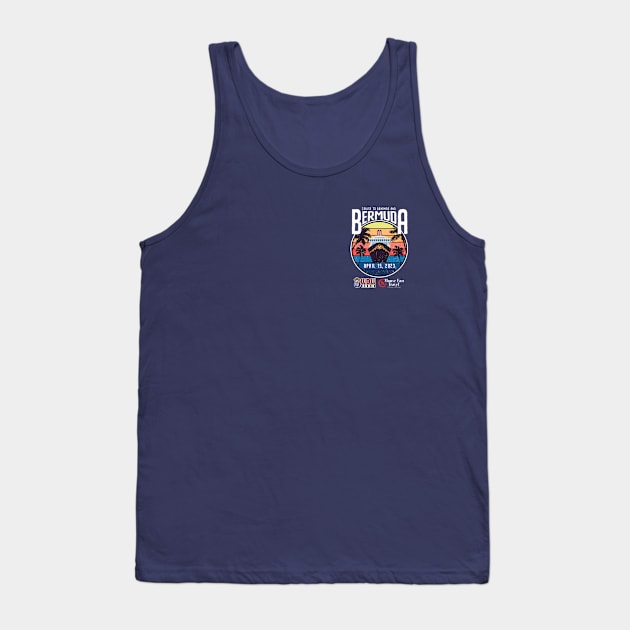 (Small front logo) WDW Radio Bermuda Fantasy Cruise Tank Top by wdwradio